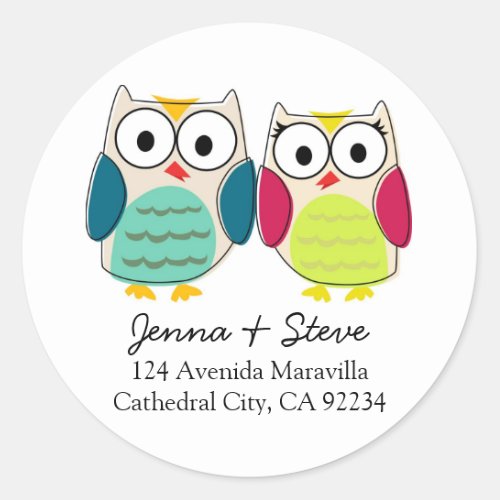 Cute Owl Address Labels