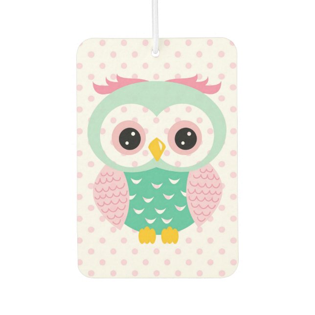 Cute Owl Air Freshener (Front)