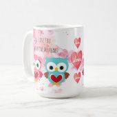Cute Owl Always Love You Coffee Mug (Front Left)
