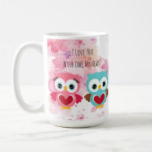 Cute Owl Always Love You Coffee Mug (Left)