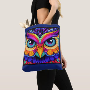 Cute OWL ART - See Back Tote Bag