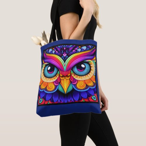 Cute OWL ART _ See Back  Tote Bag