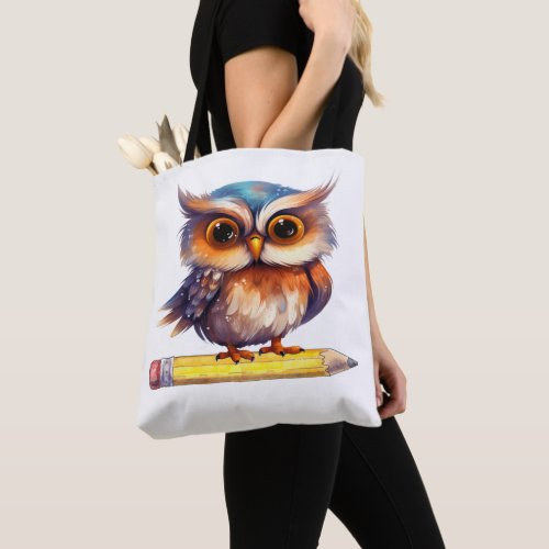 Cute OWL ART Tote Bag