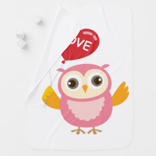Cute Owl Baby Blanket
