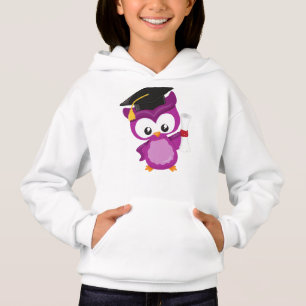 Cute Owl, Baby Owl, Little Owl, Graduation Owl Hoodie