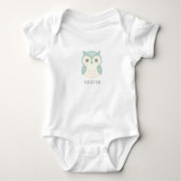 Cute Owl Baby Personalized Name Woodland Animal