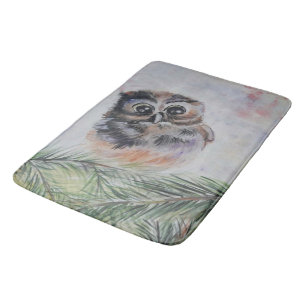 Cute Owl Bath Mat