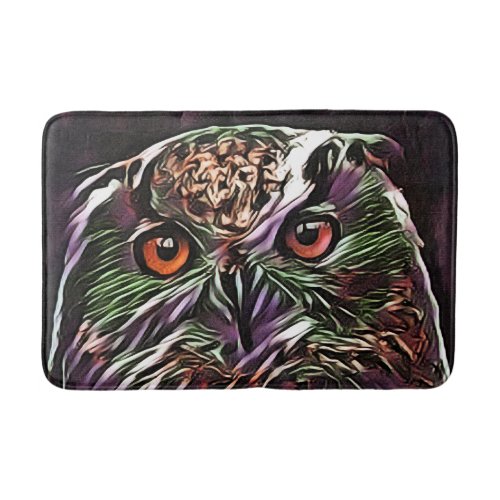 CUTE OWL   BATH MAT