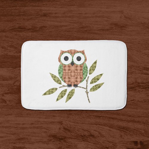 Cute Owl Bath Mat