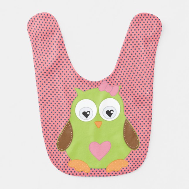 Cute Owl Bib (Front)