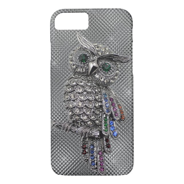 cute owl bling Case-Mate iPhone case (Back)