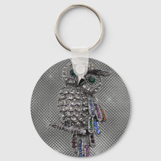cute owl bling keychain