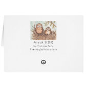 Cute Owl Brothers Cards (Back Horizontal)