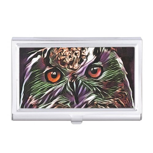 CUTE OWL   BUSINESS CARD CASE