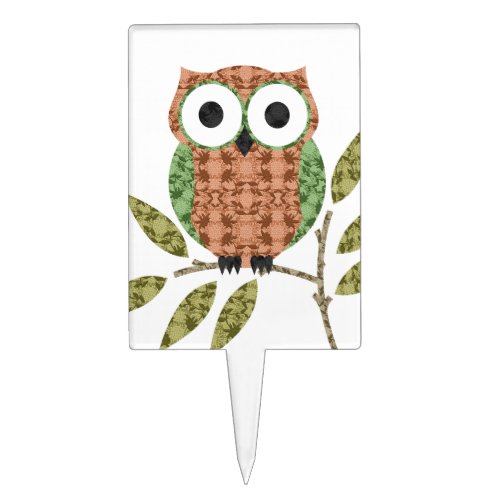 Cute Owl Cake Topper