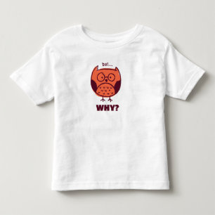 Cute Owl Cartoon Toddler T-shirt