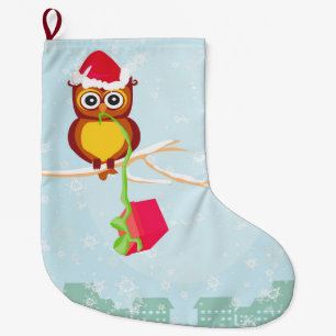 cute owl Christmas Stocking