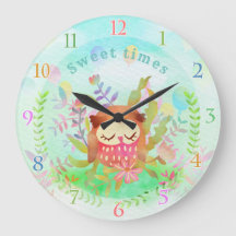 Cute Owl Clock