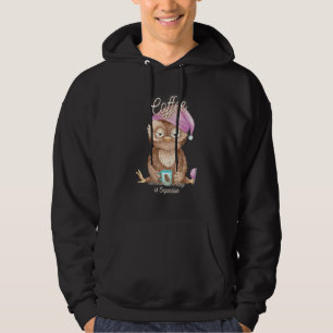 Cute Owl Coffee Because Therapy Is Expensive Hoodie