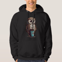 Cute Owl Coffee Bird Animal Sleepy Morning Owls