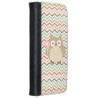 Cute Owl Colorful Modern Chevron Pattern
