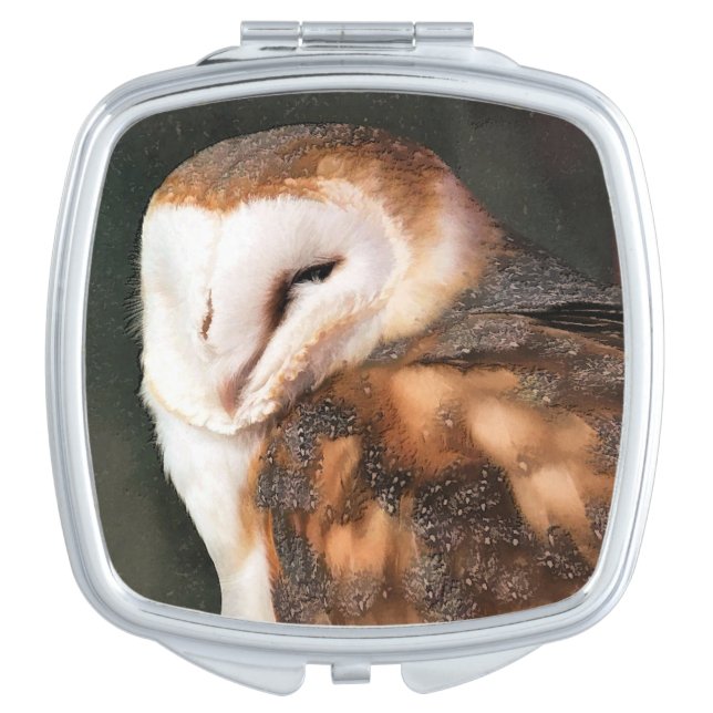CUTE OWL COMPACT MIRROR (Front)