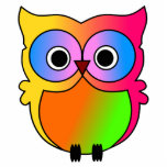 Cute owl cutout<br><div class="desc">A beautiful Photo Sculpture with colorful cute owl !</div>