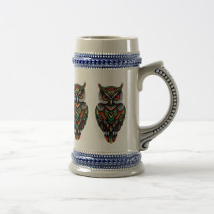 CUTE OWL DESIGN Beer Stein 