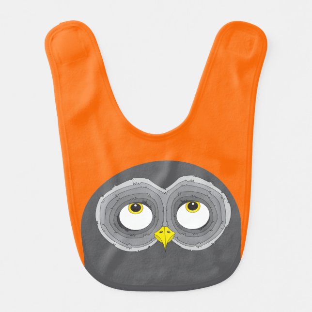 Cute Owl Design Bib (Front)