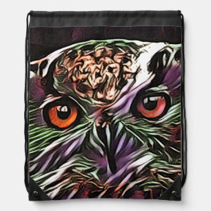 CUTE OWL DRAWSTRING BAG