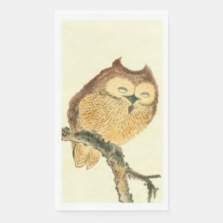 Cute Owl - Elegant Japanese Fine Art 