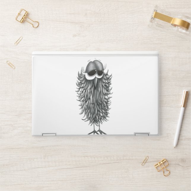 Cute Owl Ester HP Laptop Skin (Desk)