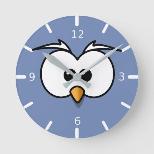 Cute Owl Eyes - Personalize Your Own Round Clock