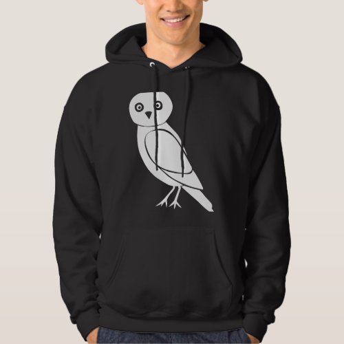 Cute Owl Forest Animal Wildlife Nature Silhouette Hoodie