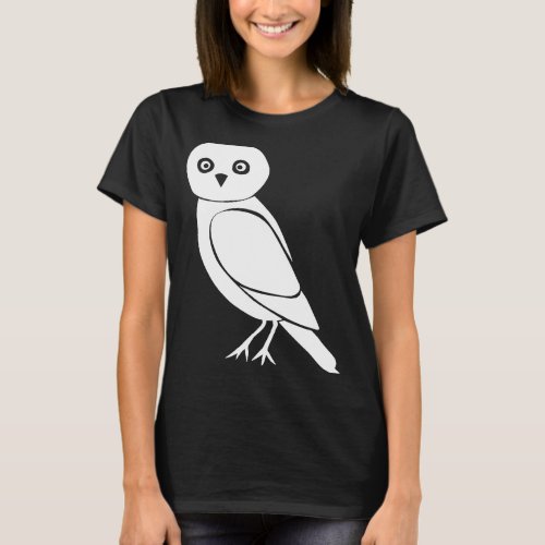 Cute Owl Forest Animal Wildlife Nature Silhouette T_Shirt