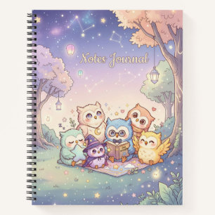 Cute Owl Friends Notes Journal