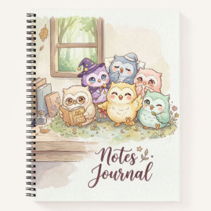 Cute Owl Friends Notes Journal