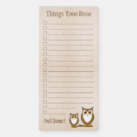 Cute Owl Funny To Do List