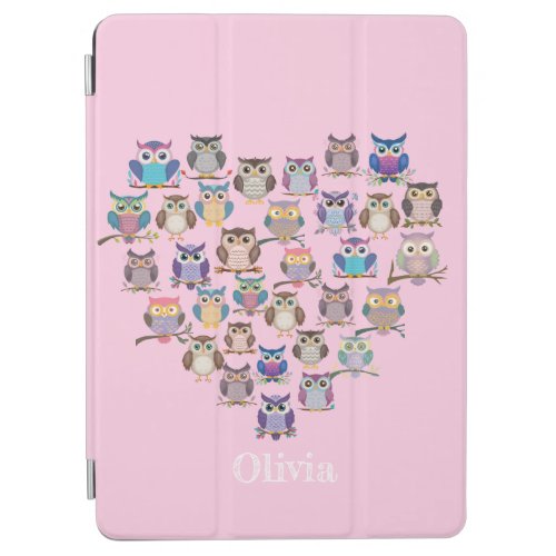 Cute Owl Heart Love iPad Air Cover