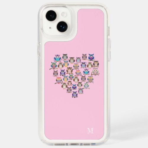 Cute Owl Heart Love Speck iPhone 14 Plus Case