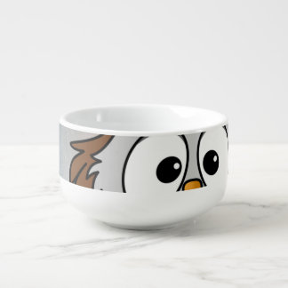 Cute Owl Illustration Minimal Cozy Animal Art Soup Mug