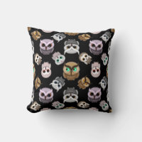 Cute Owl Illustrations over Black Background