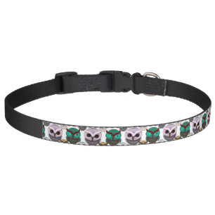 Cute Owl Illustrations Pattern Pet Collar