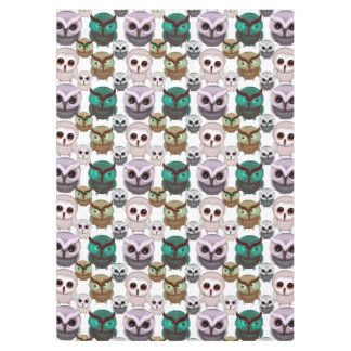 Cute Owl Illustrations Pattern Tablecloth