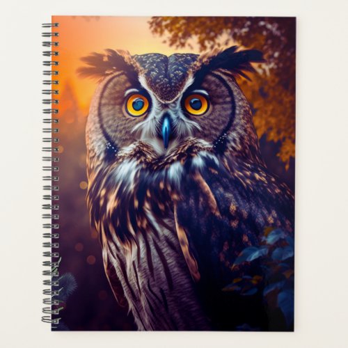 Cute Owl in Forest Nature Wildlife Bird Animal Planner