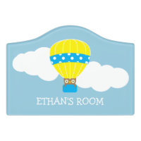 Cute Owl In Hot Air Balloon Nursery