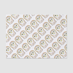 Cute Owl Ink Drawing Tissue Paper