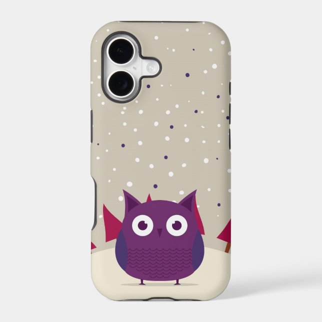 Cute owl iphone case (Back)