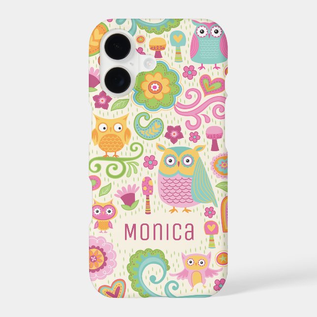 Cute Owl Iphone Case (Back)