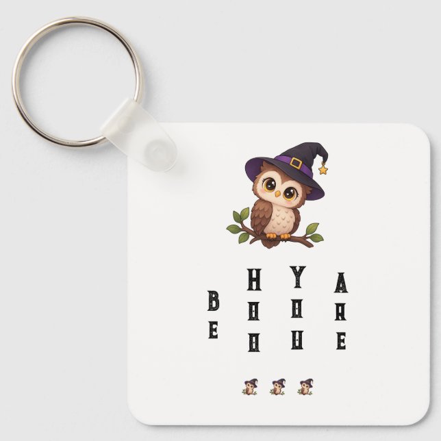 Cute owl keychain (Front)